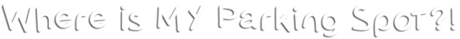 Where Is My Parking Spot video game logo